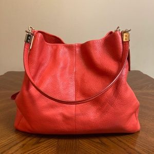 Coach Red Deep Pockets Handbag
